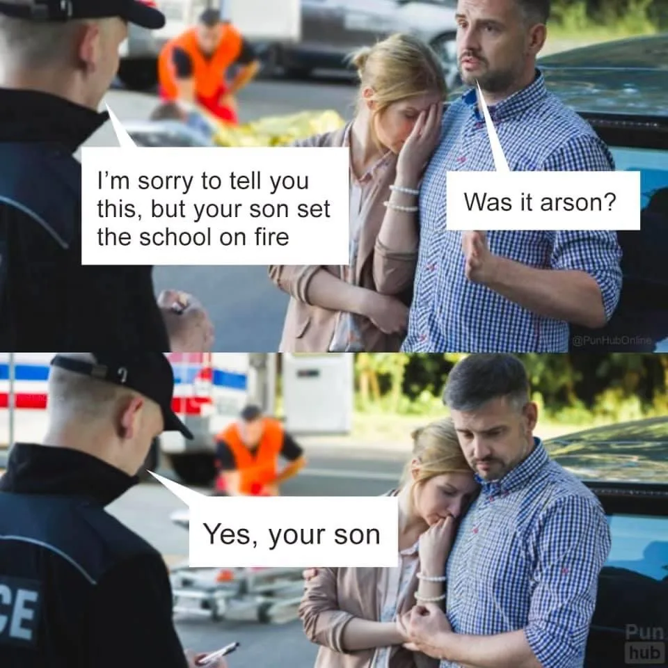 arson meme