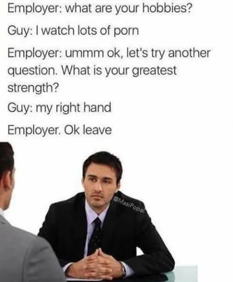 job interview meme