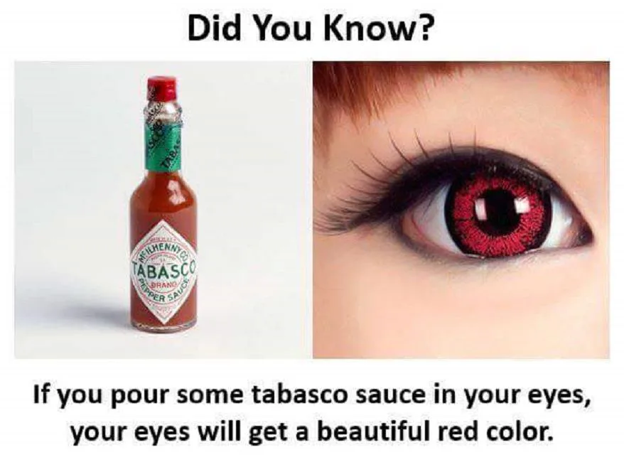 Tabasco sauce meme