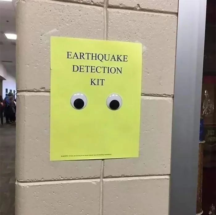 earthquake preparedness meme