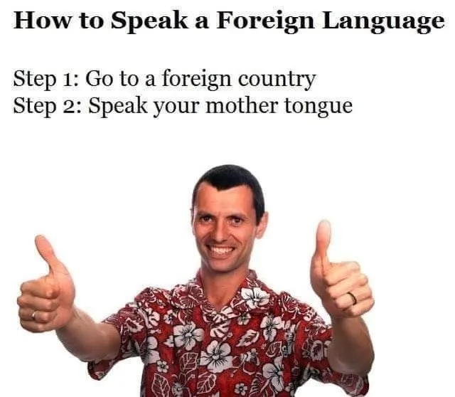 foreign language meme