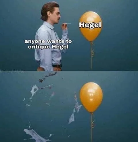 G.W.F. Hegel meme