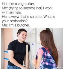 vegetarian meme