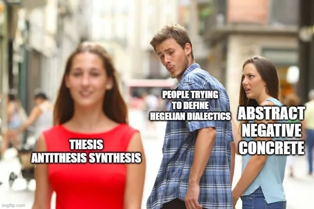 G.W.F. Hegel meme