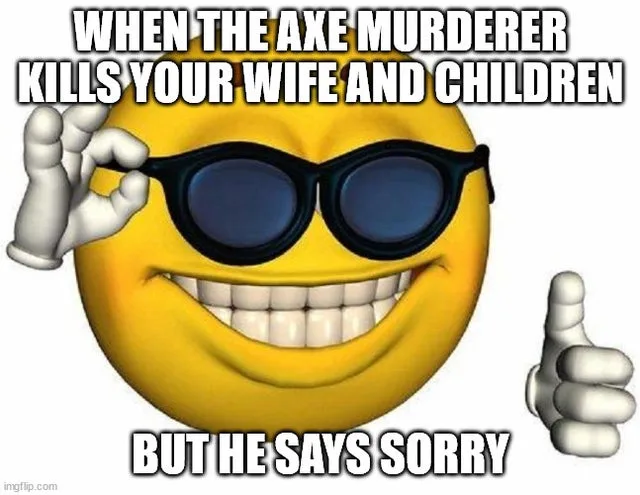 apologizing meme