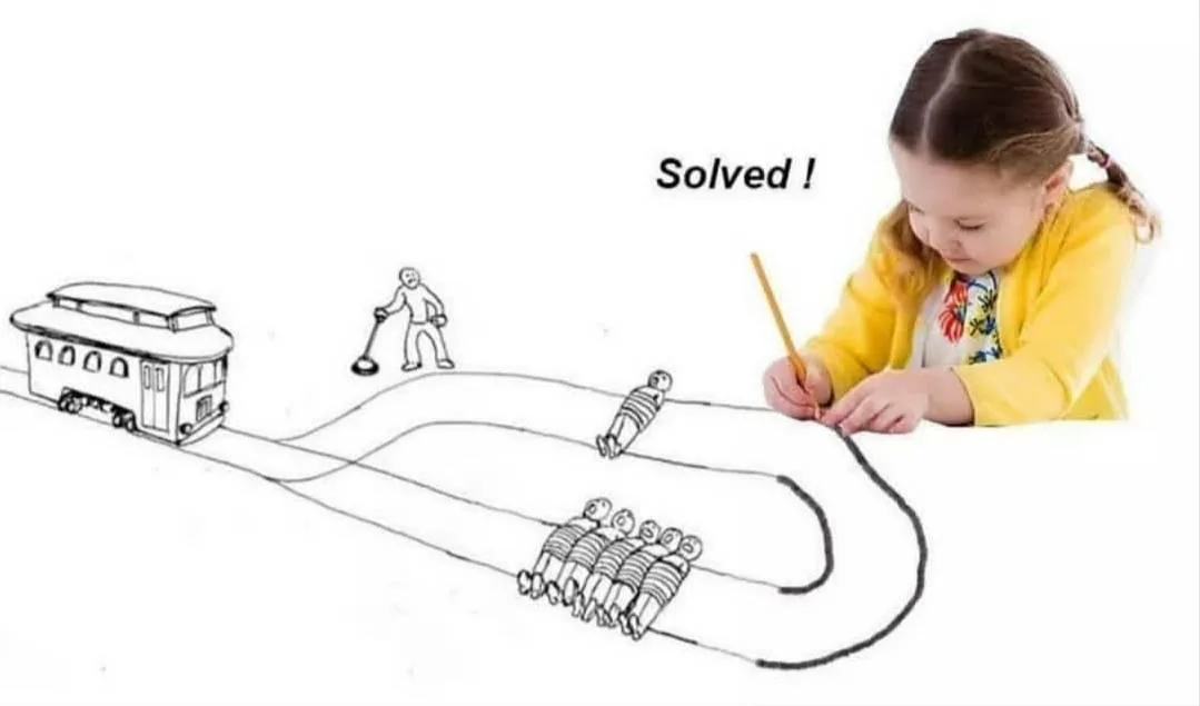 trolley problem meme