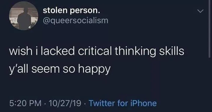 critical thinking meme