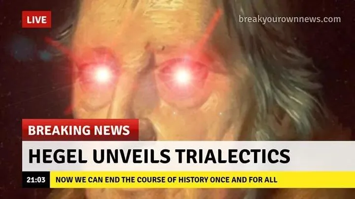 G.W.F. Hegel meme