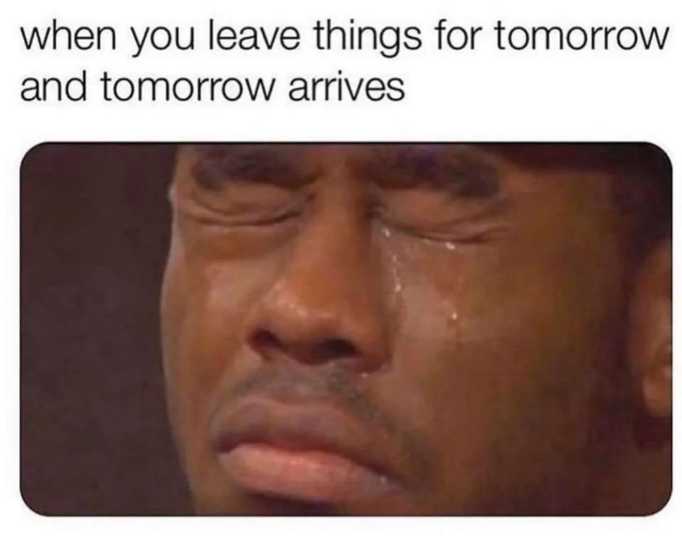 procrastination meme