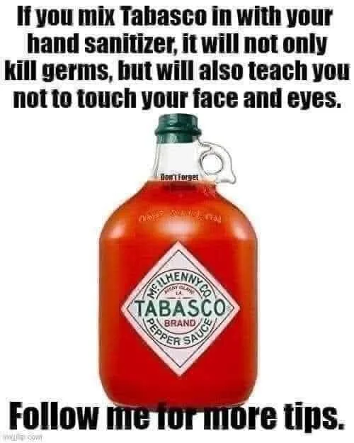 Tabasco sauce meme