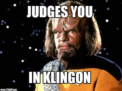 Klingon meme