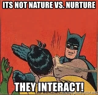 nature vs. nurture meme