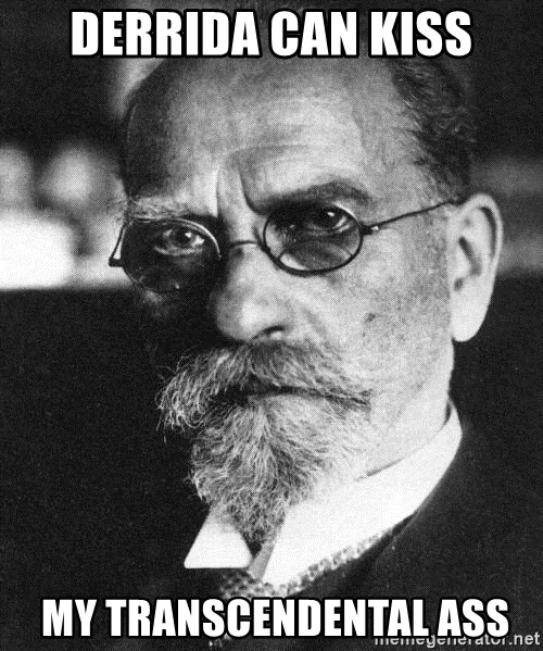 Edmund Husserl meme