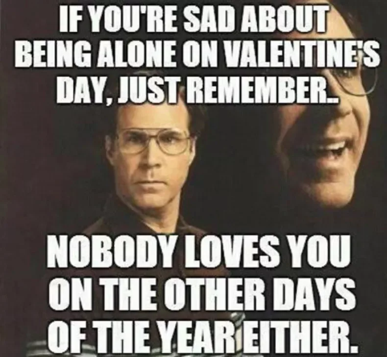 being alone meme