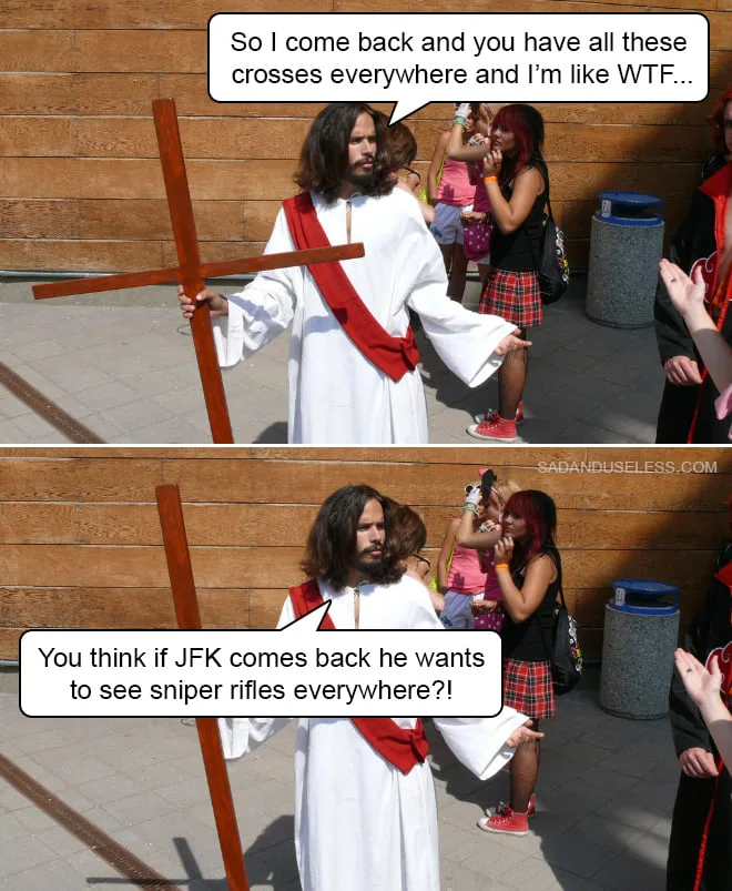 crucifixion meme