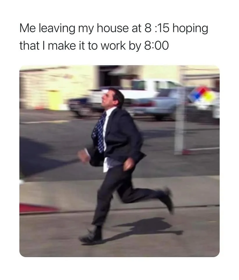 being late meme