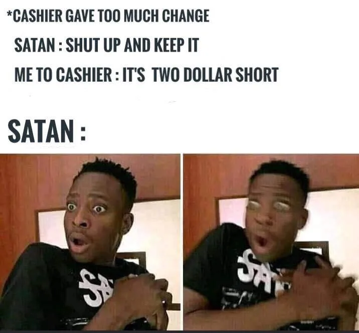 cashier meme