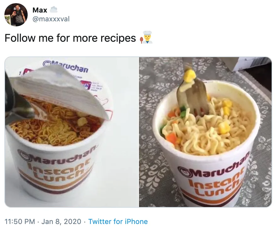 instant ramen meme