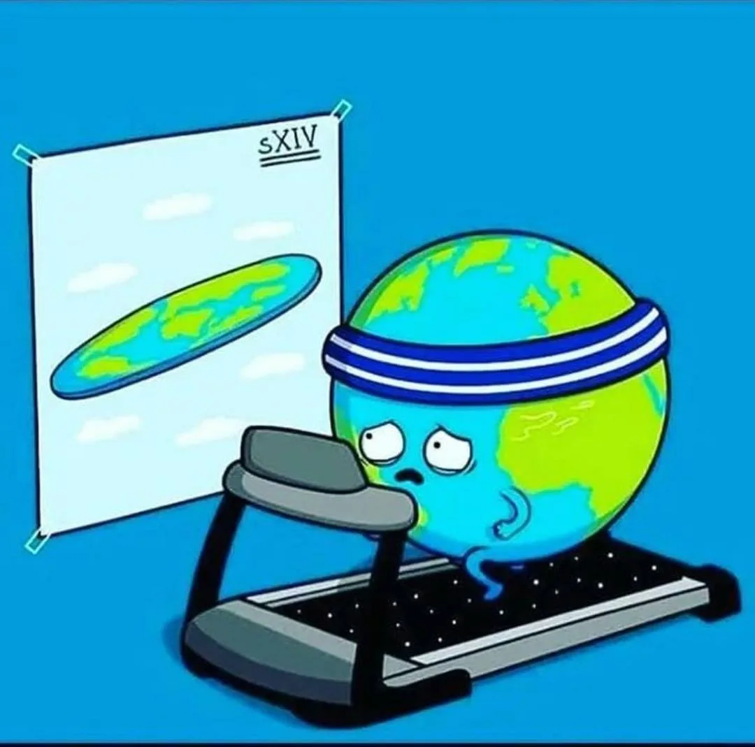 flat earth meme