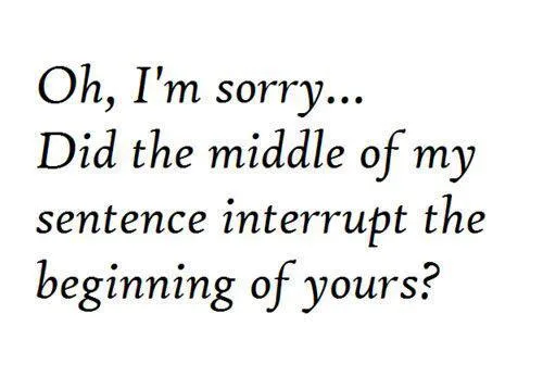 interruption meme