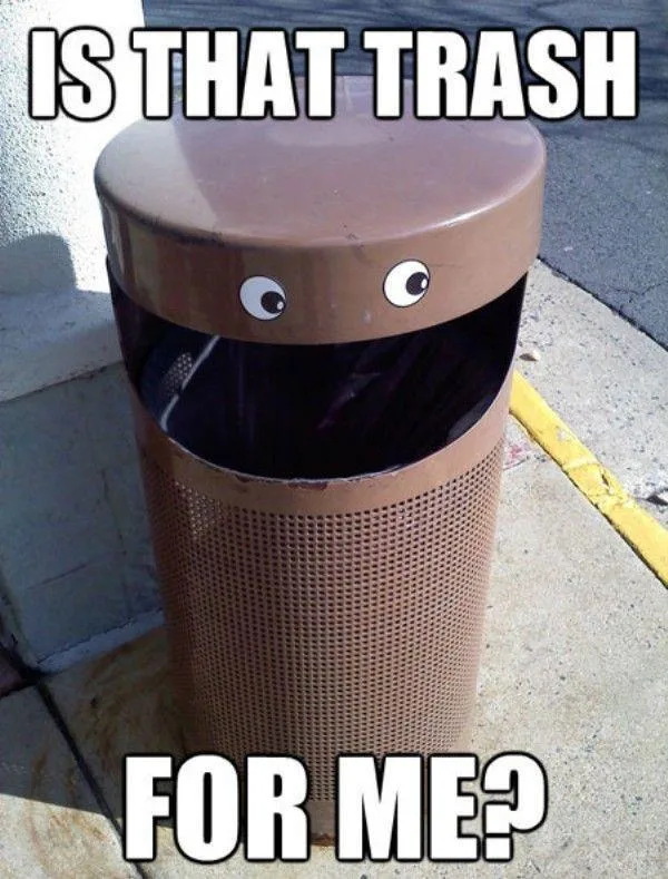 trash can meme