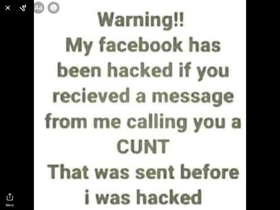 Facebook meme