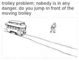 trolley problem meme