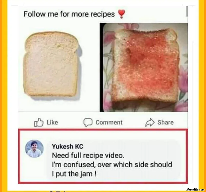 recipe meme