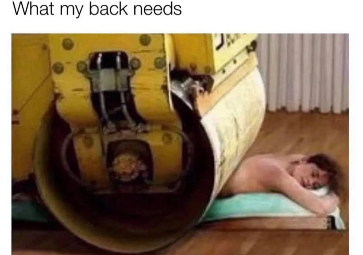 back pain meme
