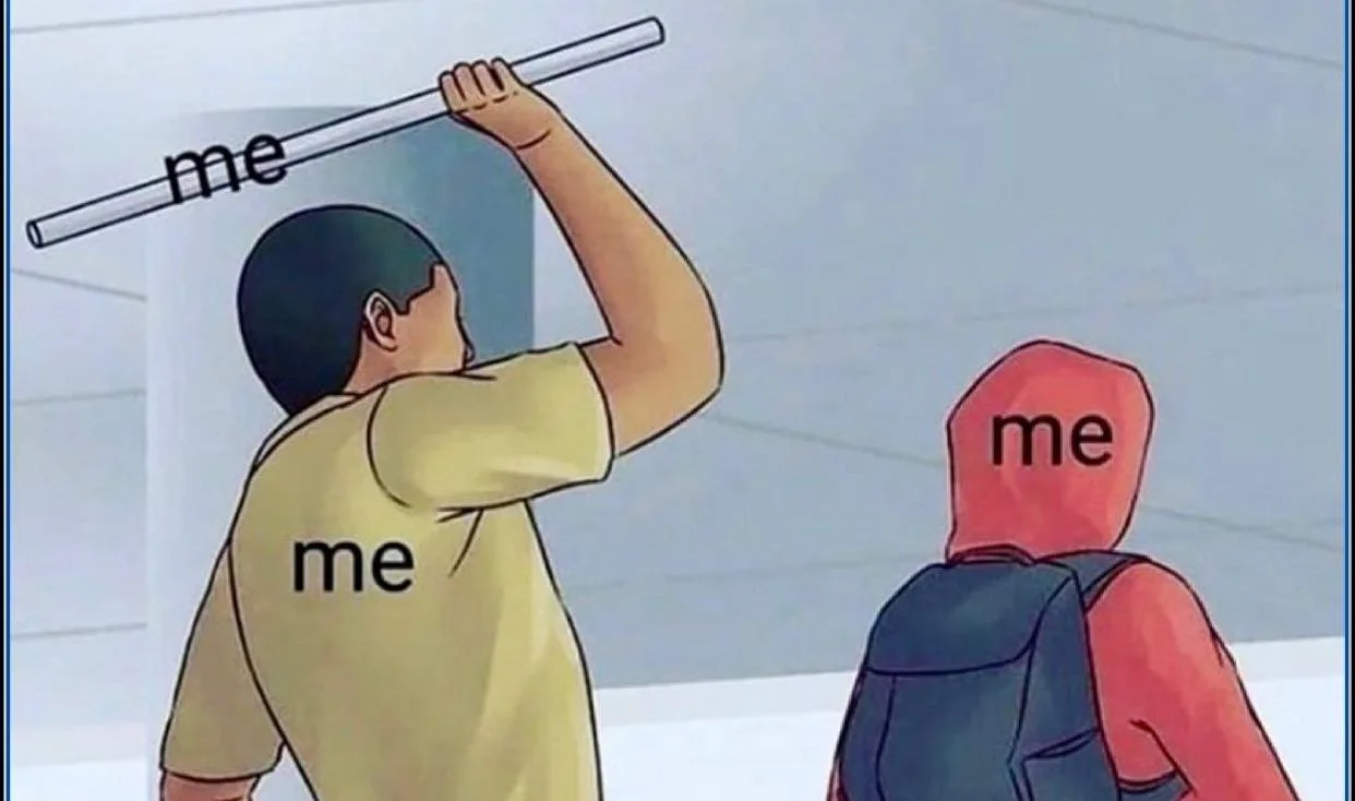 self-abuse meme