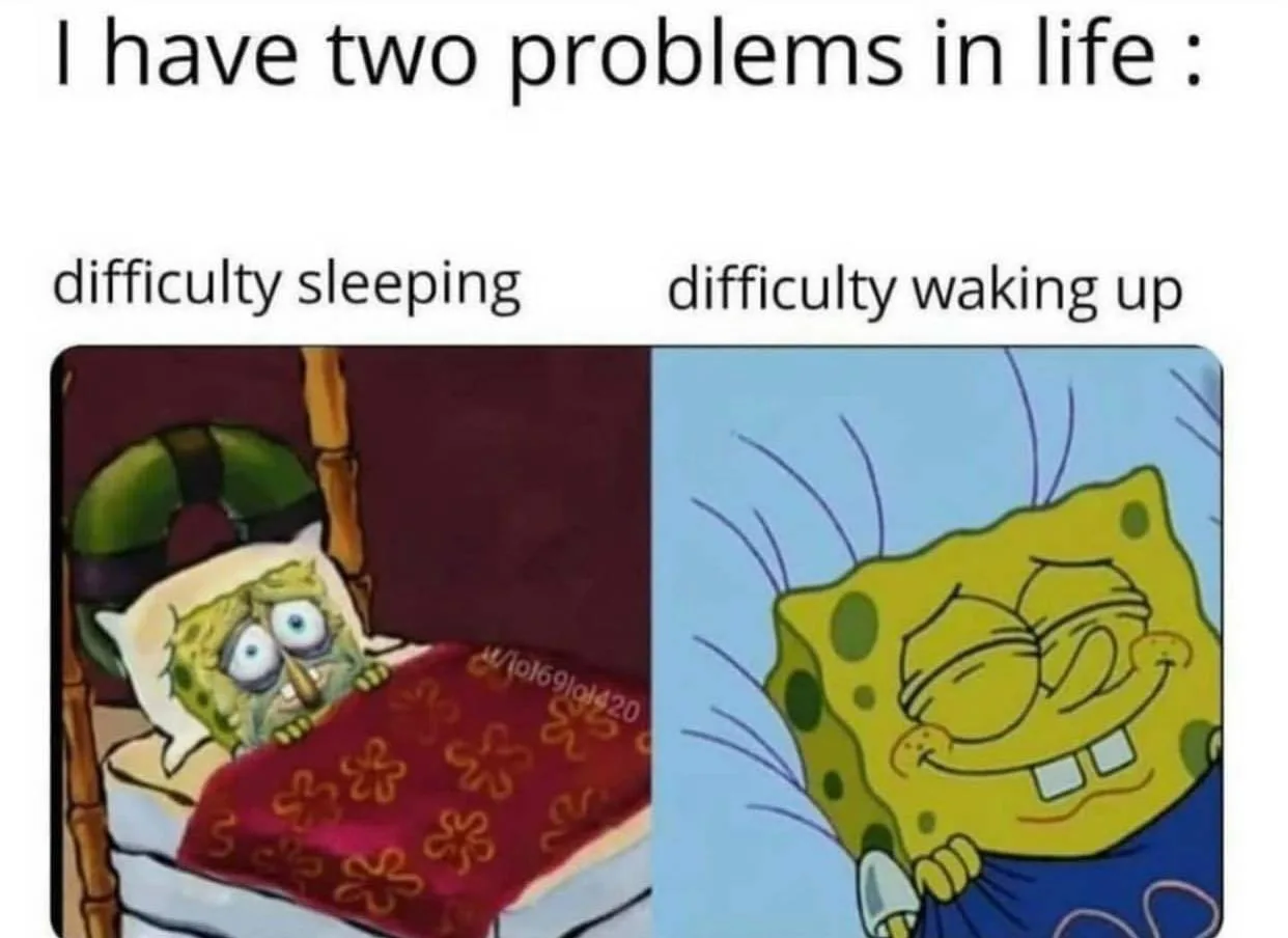 waking up meme