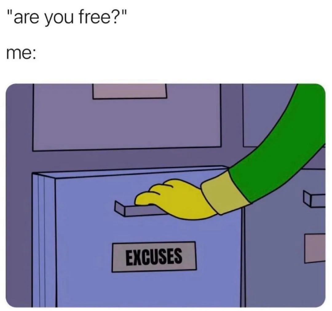 excuse meme