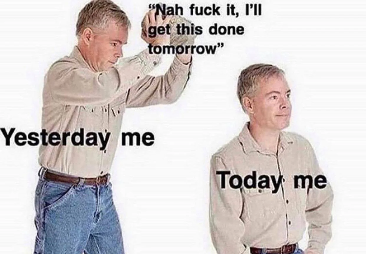 procrastinator meme