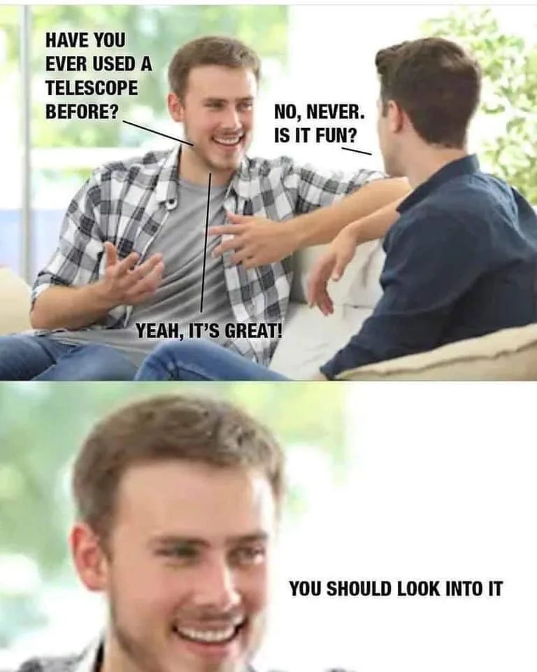 telescope meme