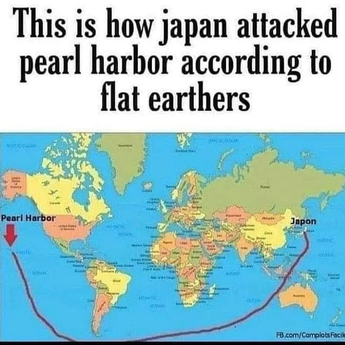 flat earth meme