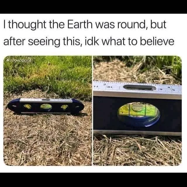 flat earth meme