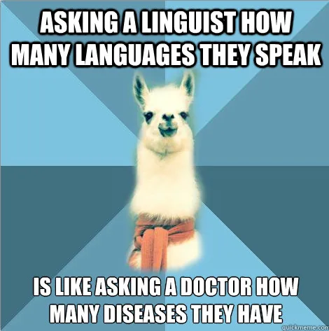 linguistics meme