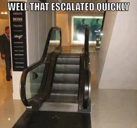 escalator meme