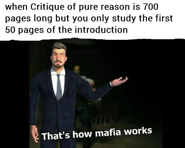critique of pure reason meme