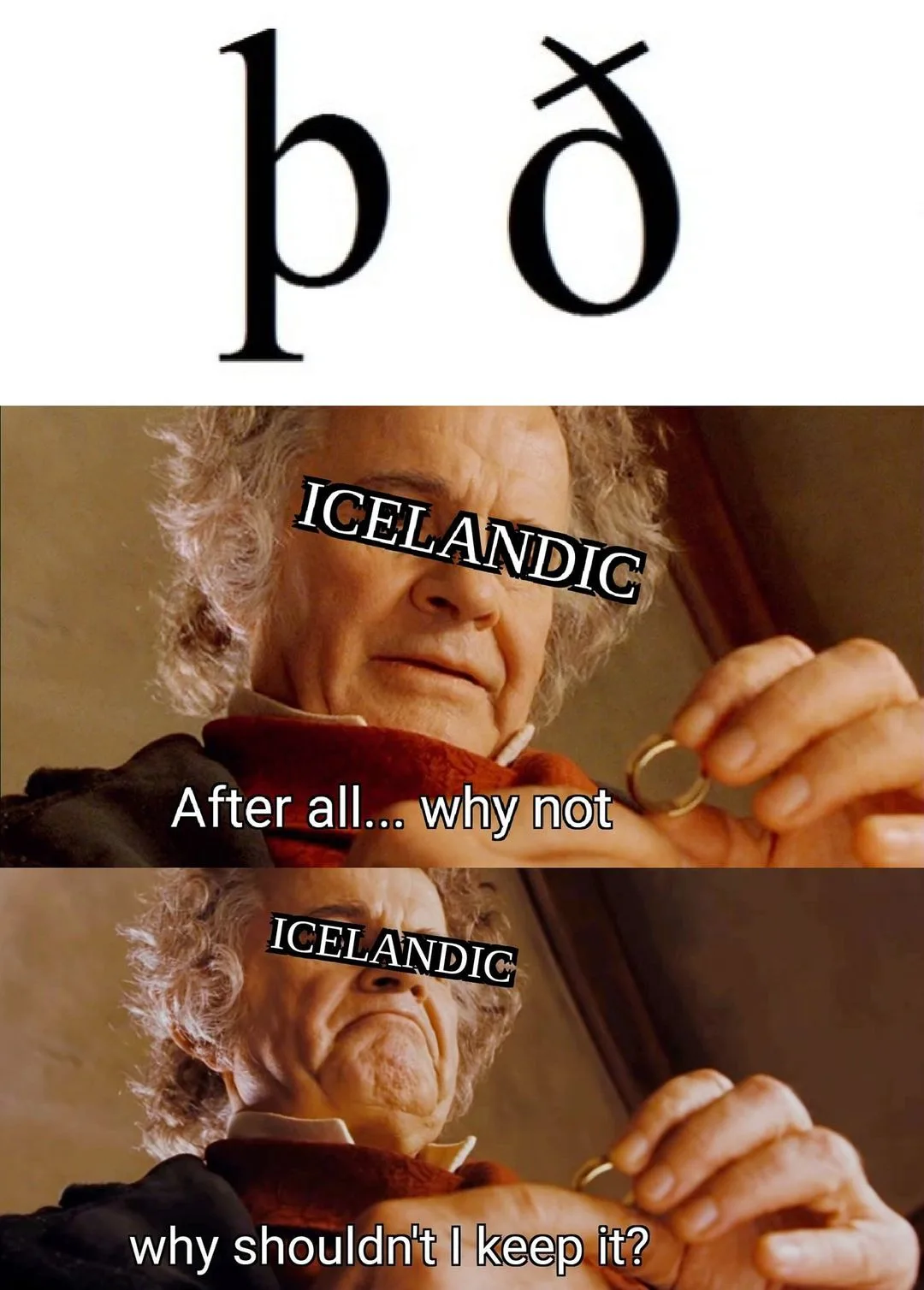 Icelandic (language) meme