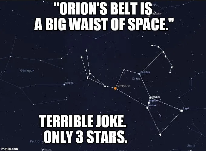 Orion's Belt meme