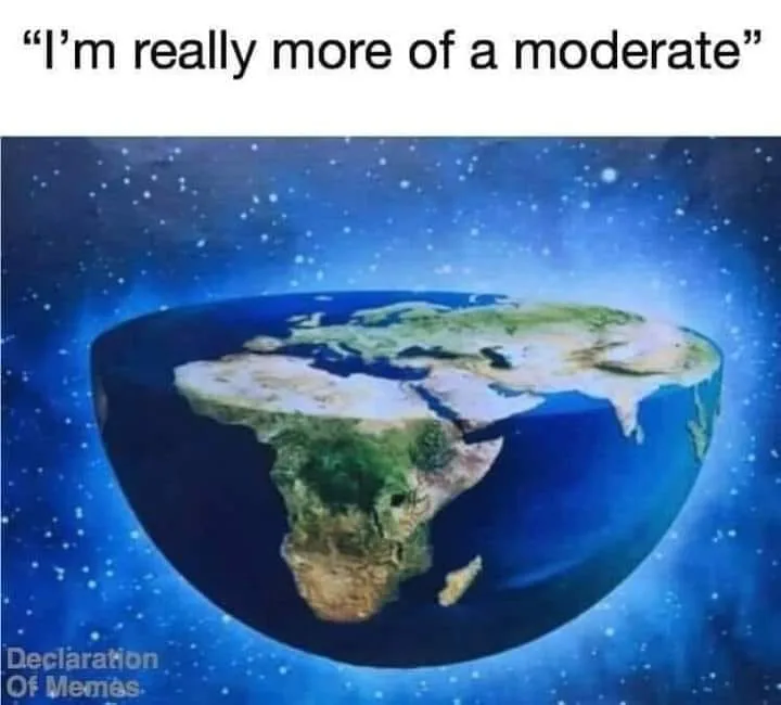flat earth meme