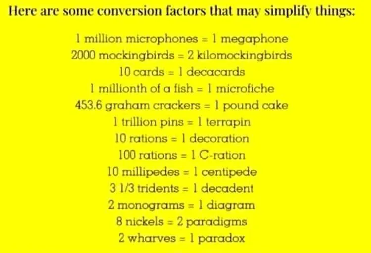 metric system meme