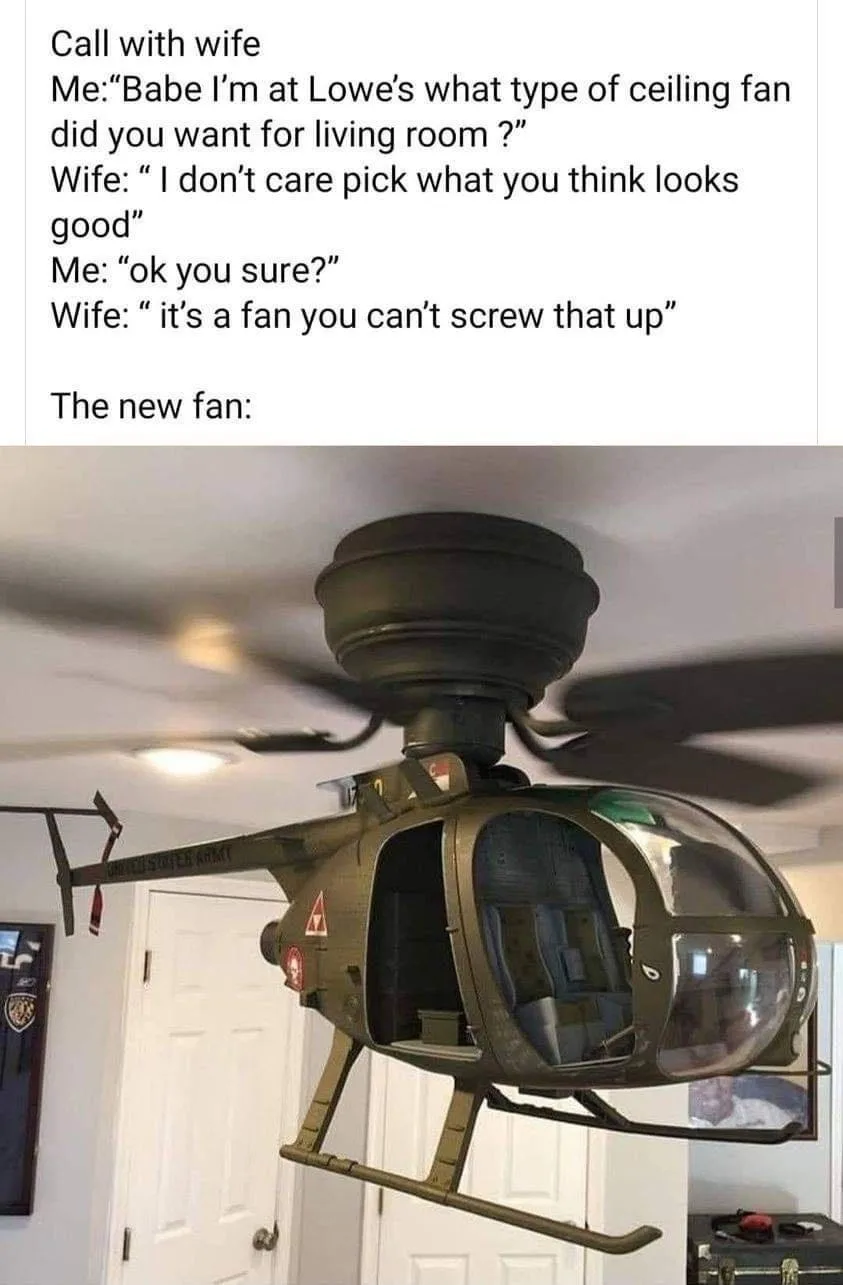 ceiling fan meme