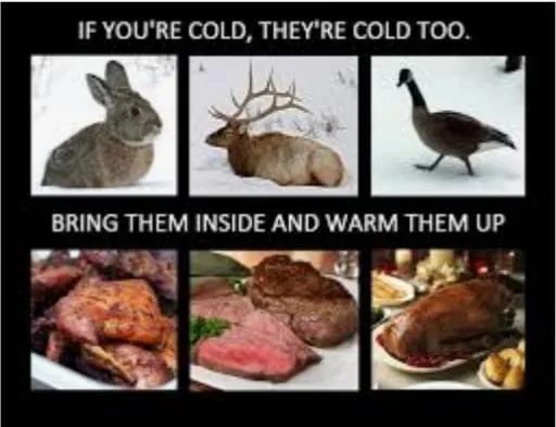 meat eating meme