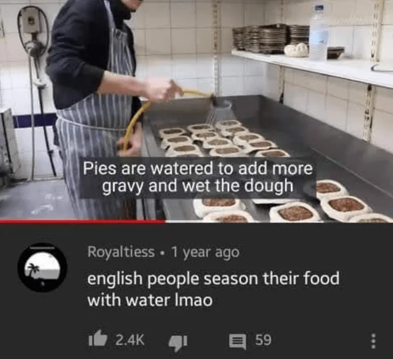 English cuisine meme