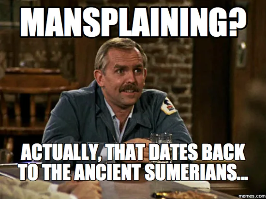 mansplaining meme