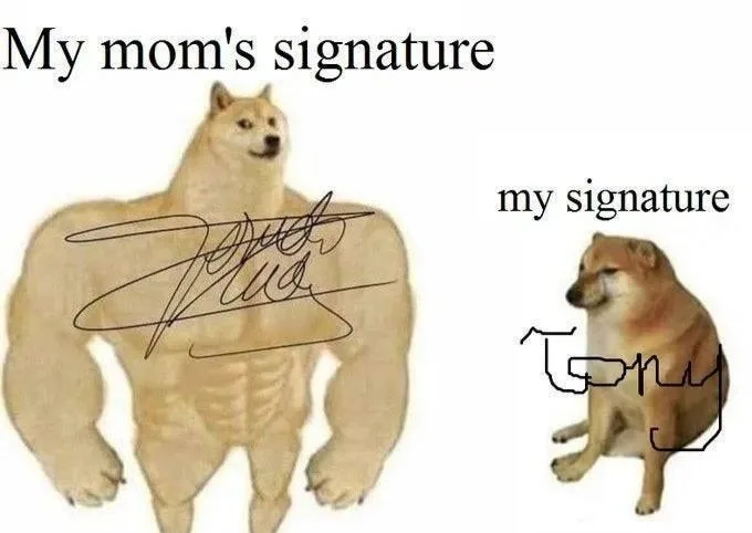 signature meme