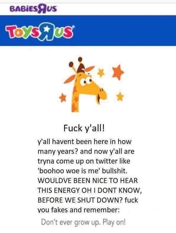 Toys R Us meme