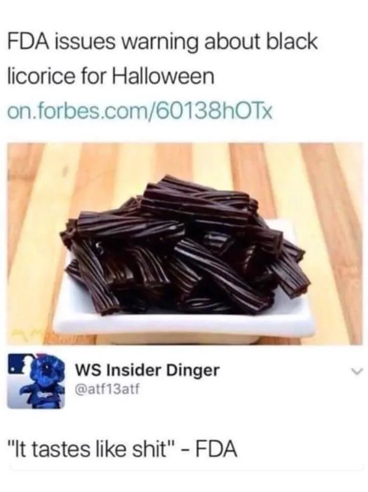 black licorice meme